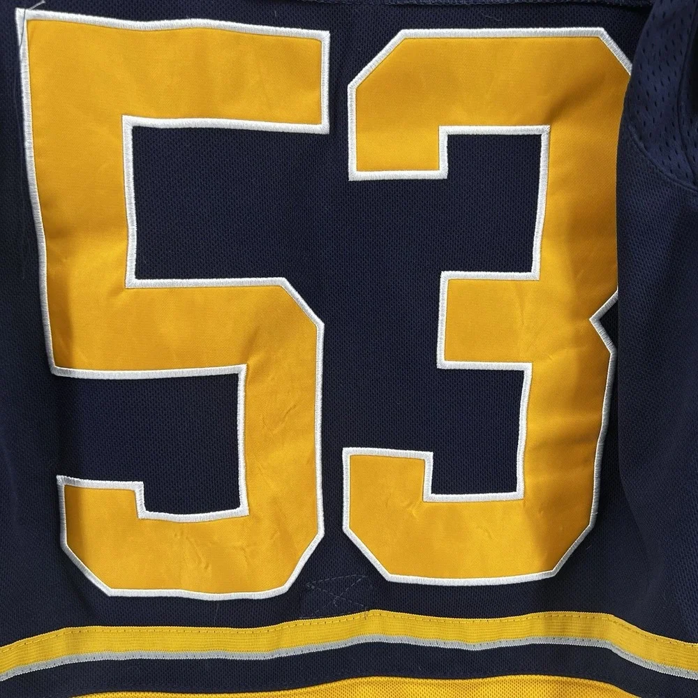 Buffalo Sabres Jeff Skinner #53‎ Adidas NHL Jersey Men's 46 M Climalite - Picture 13 of 15